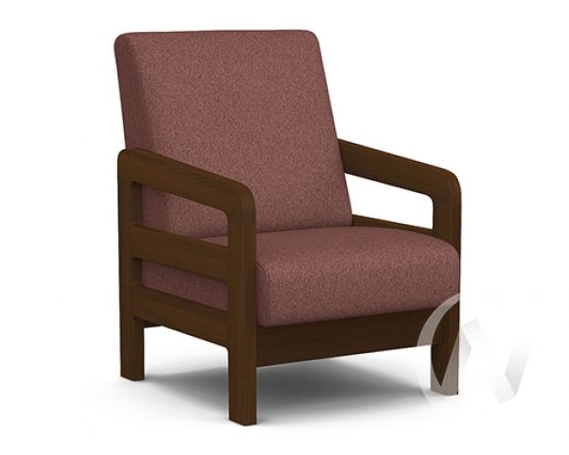 Кресло отдыха Вега-34 (орех лак/UNO BERRY)